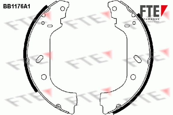 Jeu de mâchoires de frein FTE 9100039