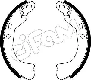 Jeu de mâchoires de frein CIFAM 153-551