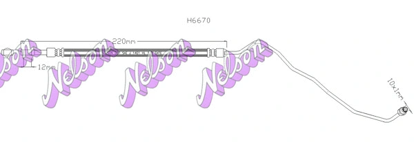 Flexible de frein BROVEX-NELSON H6670