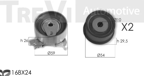 Kit de courroie crantée TREVI AUTOMOTIVE KD1385