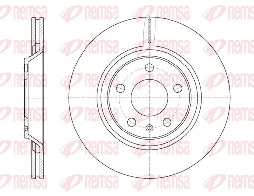 Disque de frein REMSA 61012.10