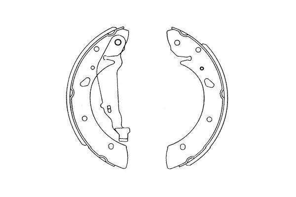 Jeu de mâchoires de frein KAVO PARTS KBS-9915