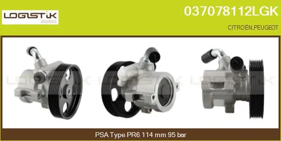 Pompe hydraulique, direction LGK 037078112LGK