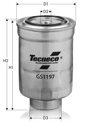 Filtre à carburant TECNECO FILTERS GS1197