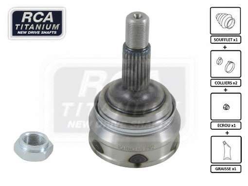 Jeu de joints, arbre de transmission RCA FRANCE AV02