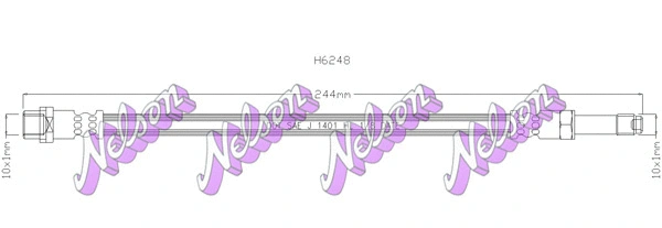 Flexible de frein KAWE H6248