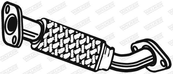 Tube ondulé, système d'échappement WALKER 03481