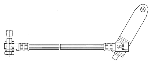 Flexible de frein CEF 512364