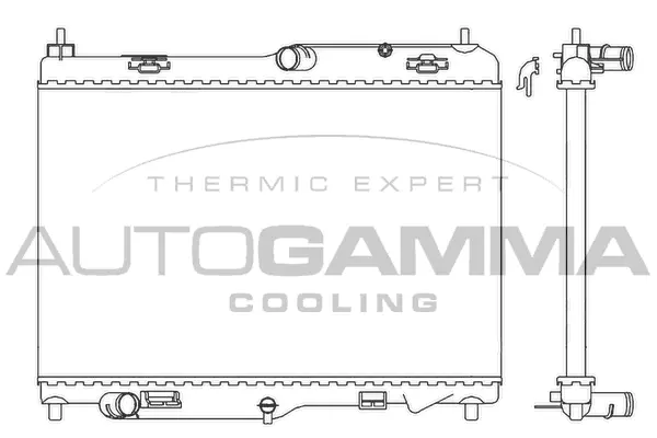 Radiateur, refroidissement du moteur AUTOGAMMA 105774