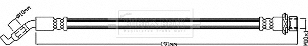 Flexible de frein BORG & BECK BBH8426