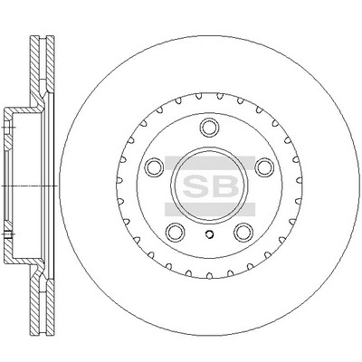 Disque de frein Hi-Q SD4263