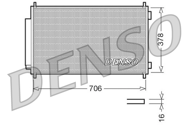 Condenseur, climatisation DENSO DCN40002