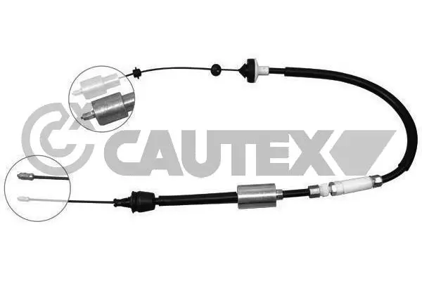 Tirette à câble, commande d'embrayage CAUTEX 028354