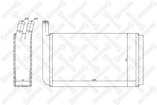 Système de chauffage STELLOX 10-35018-SX