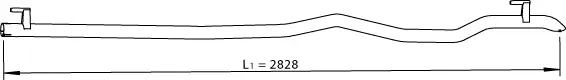 Tuyau d'échappement DINEX 56516