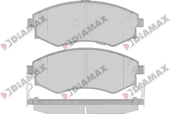 Kit de plaquettes de frein, frein à disque DIAMAX N09826