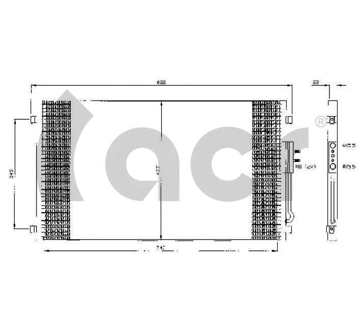 Condenseur, climatisation ACR 300411
