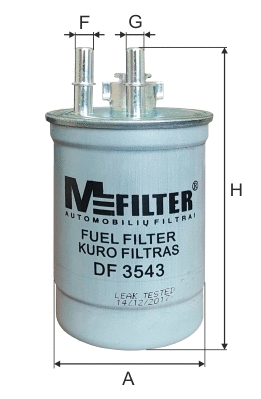 Filtre à carburant MFILTER DF 3543