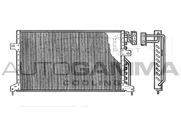 Condenseur, climatisation AUTOGAMMA 104978