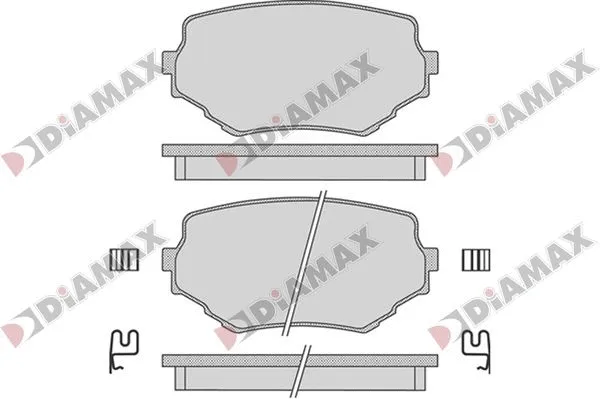 Kit de plaquettes de frein, frein à disque DIAMAX N09810