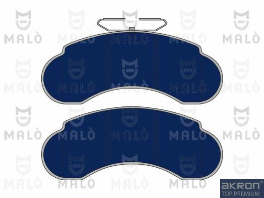 Kit de plaquettes de frein, frein à disque AKRON-MALÒ 1050609