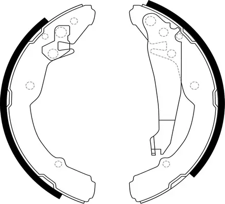 Jeu de mâchoires de frein SB BS33554
