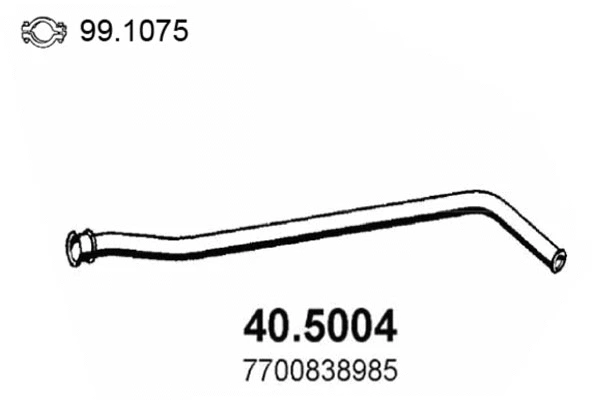 Tuyau d'échappement ASSO 40.5004