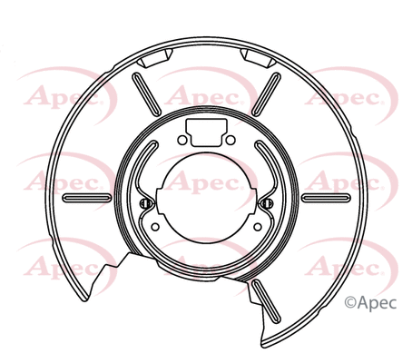Déflecteur, disque de frein APEC ASG1082