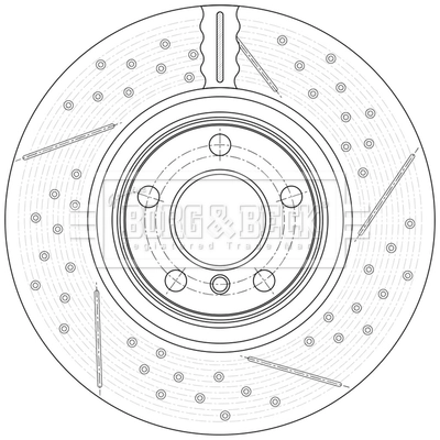 Disque de frein BORG & BECK BBD7008S