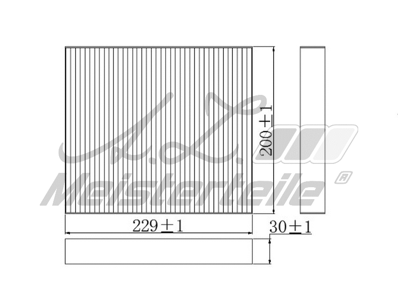 Filtre, air de l'habitacle A.Z. Meisterteile AZMT-41-010-1666