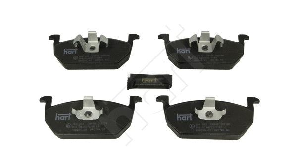 Kit de plaquettes de frein, frein à disque HART 260 563