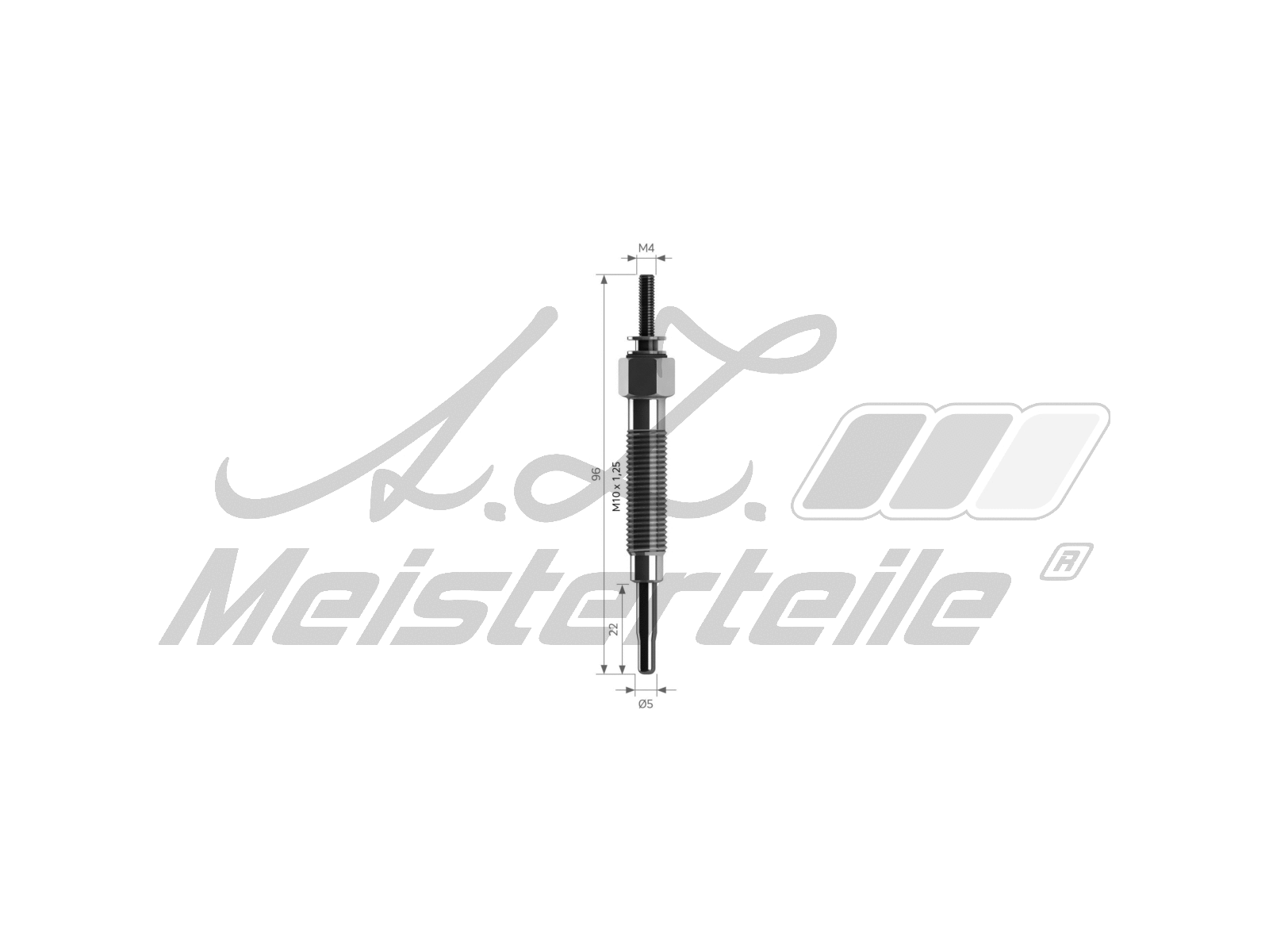 Bougie de préchauffage A.Z. Meisterteile AZMT-49-040-1017