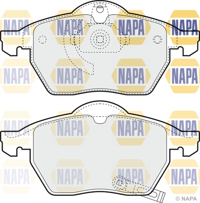 Kit de plaquettes de frein, frein à disque NAPA NBP1238