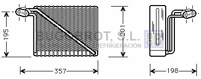 Évaporateur climatisation BUGOBROT 70-AIV148