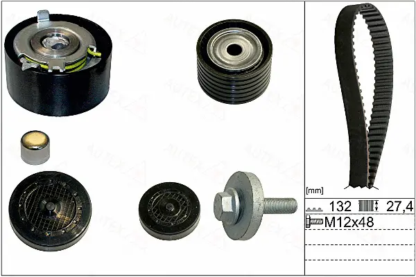 Kit de courroie crantée AUTEX 702921