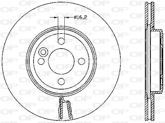Disque de frein OPEN PARTS BDR2530.20
