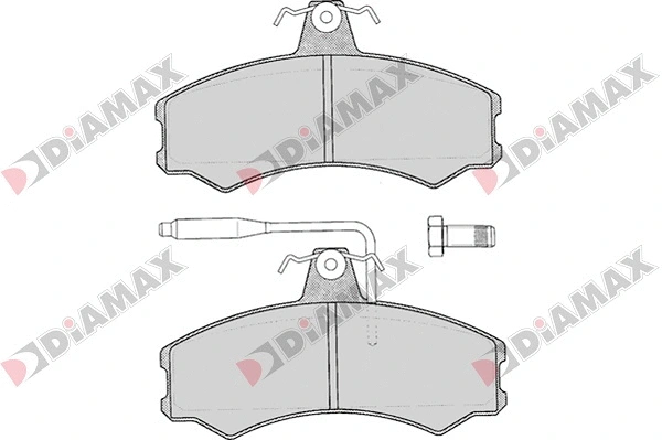 Kit de plaquettes de frein, frein à disque DIAMAX N09051