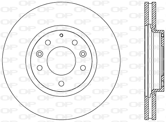 Disque de frein OPEN PARTS BDR2493.20