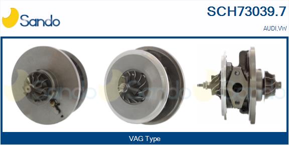 Groupe carter, turbocompresseur SANDO SCH73039.7