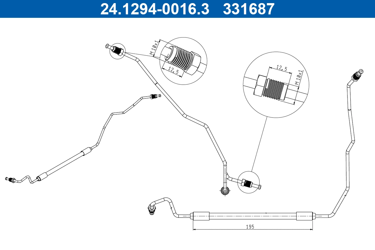 Flexible de frein ATE 24.1294-0016.3