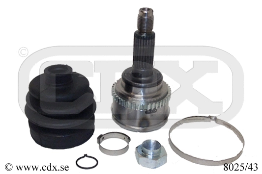 Jeu de joints, arbre de transmission CDX 8025/43