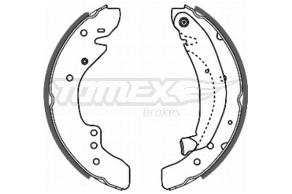 Jeu de mâchoires de frein TOMEX Brakes TX 20-29