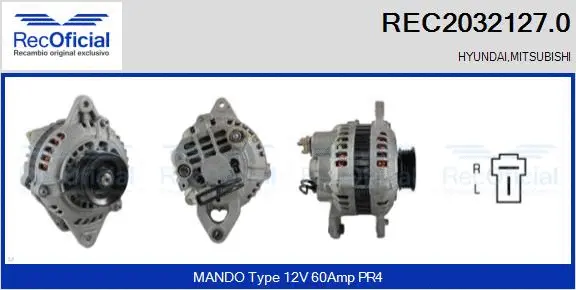 Alternateur RECOFICIAL REC2032127.0