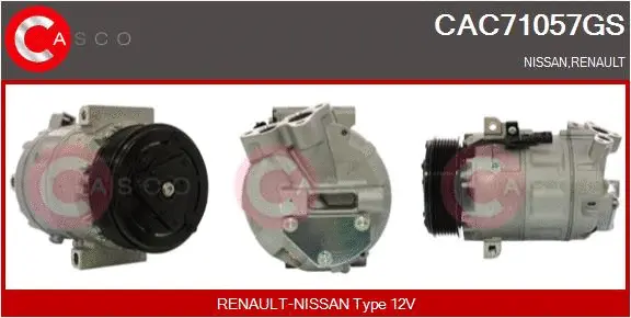 Compresseur, climatisation CASCO CAC71057GS