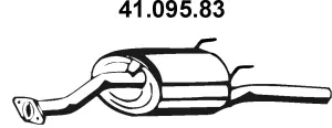 Silencieux arrière EBERSPÄCHER 41.095.83