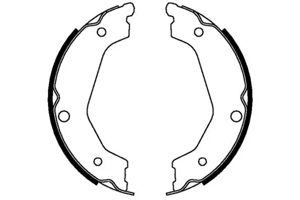 Jeu de mâchoires de frein, frein de stationnement E.T.F. 09-0665