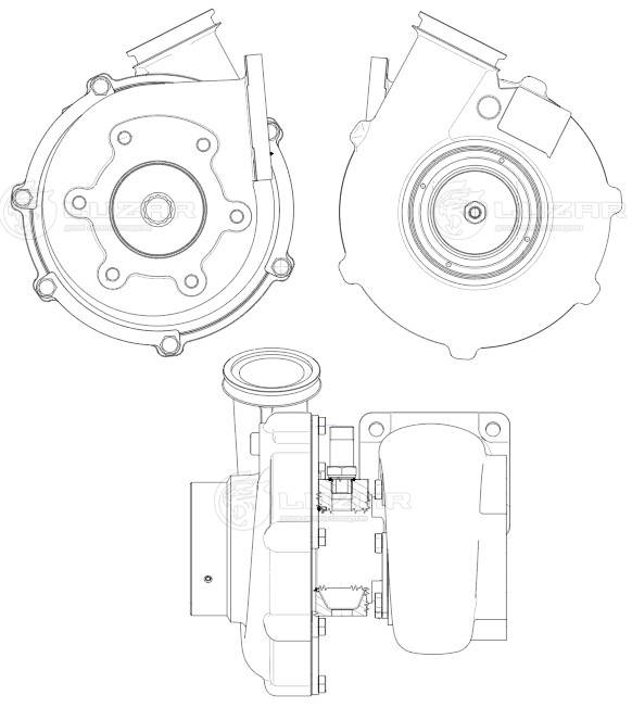 Compresseur, suralimentation LUZAR LAT 1222