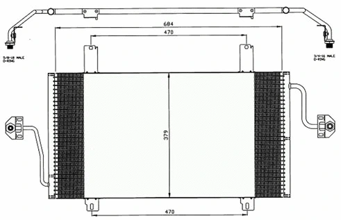 Condenseur, climatisation AUTOCLIMA 30311449CP