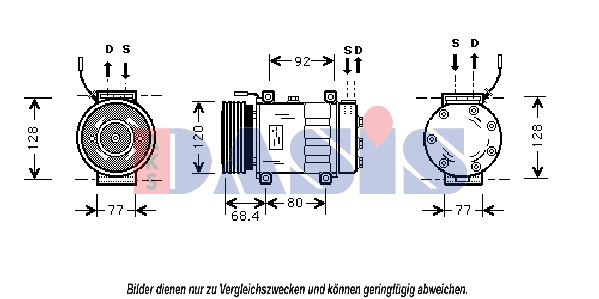 Compresseur, climatisation AKS DASIS 853560N
