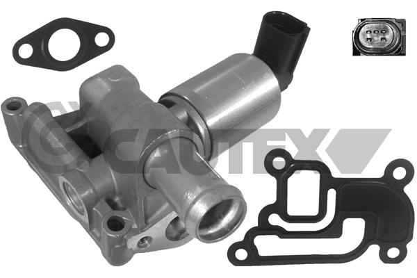 Vanne EGR, commande des gaz d'échappement CAUTEX 757588